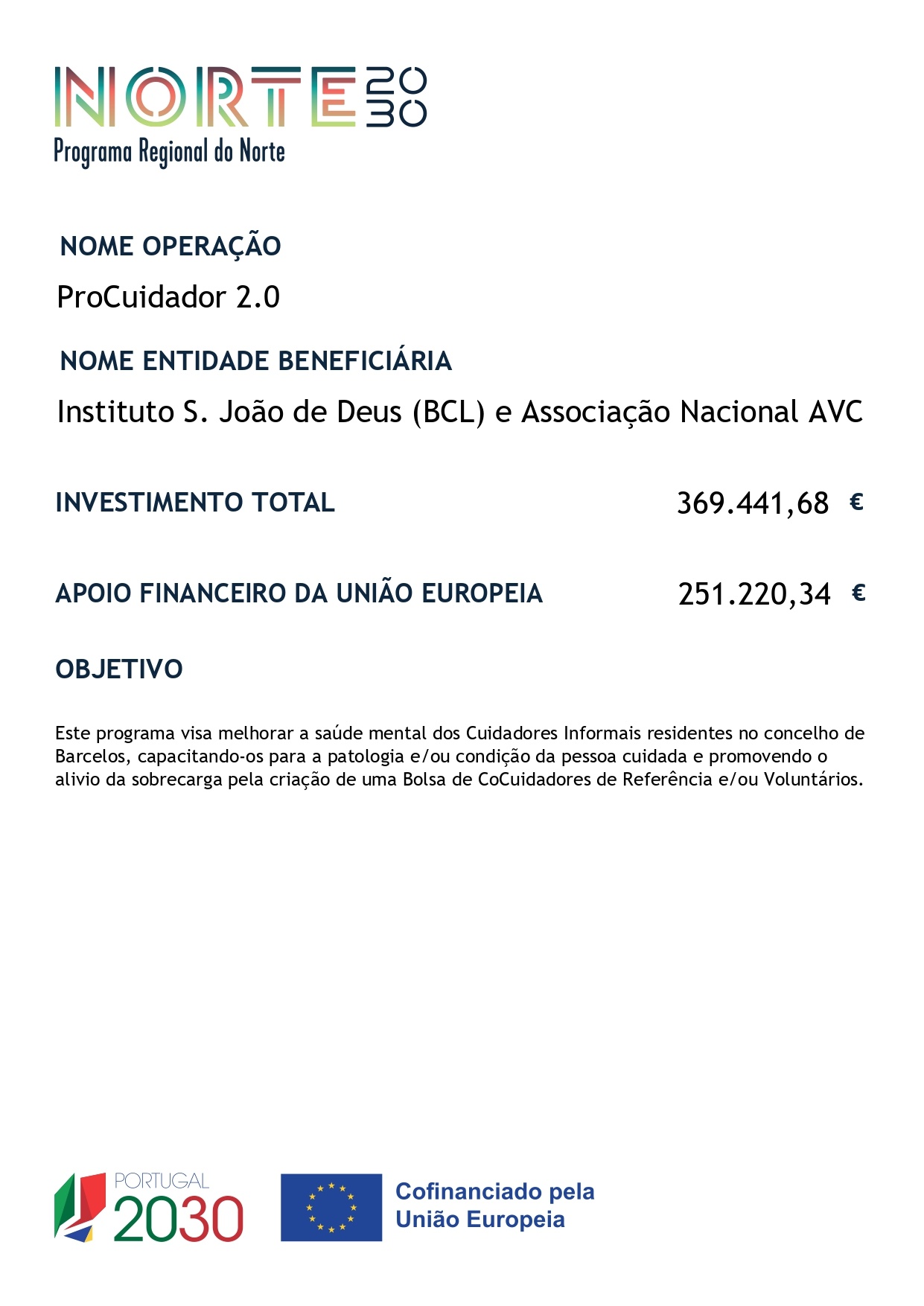 ficha de operação