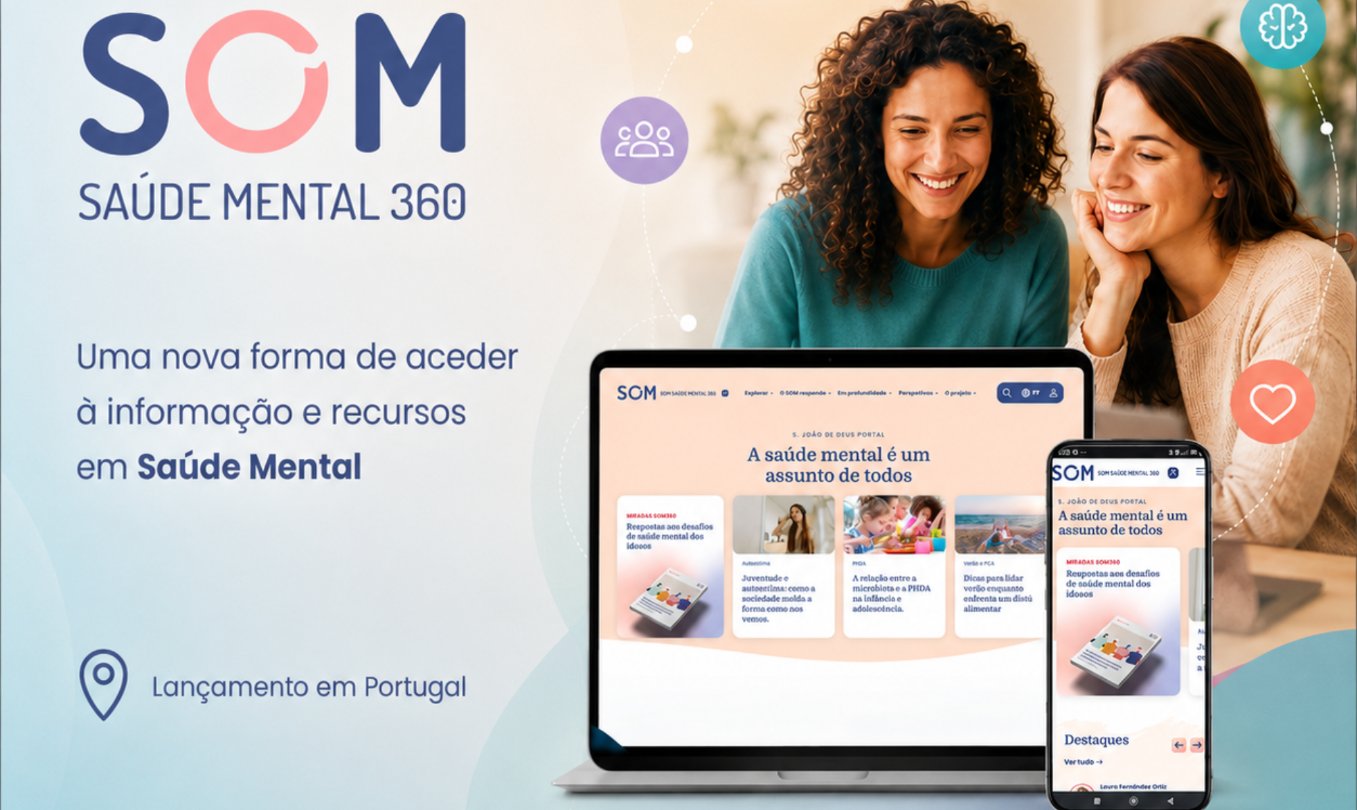ISJD e FSJD lançam em Portugal a plataforma SOM Saúde Mental 360